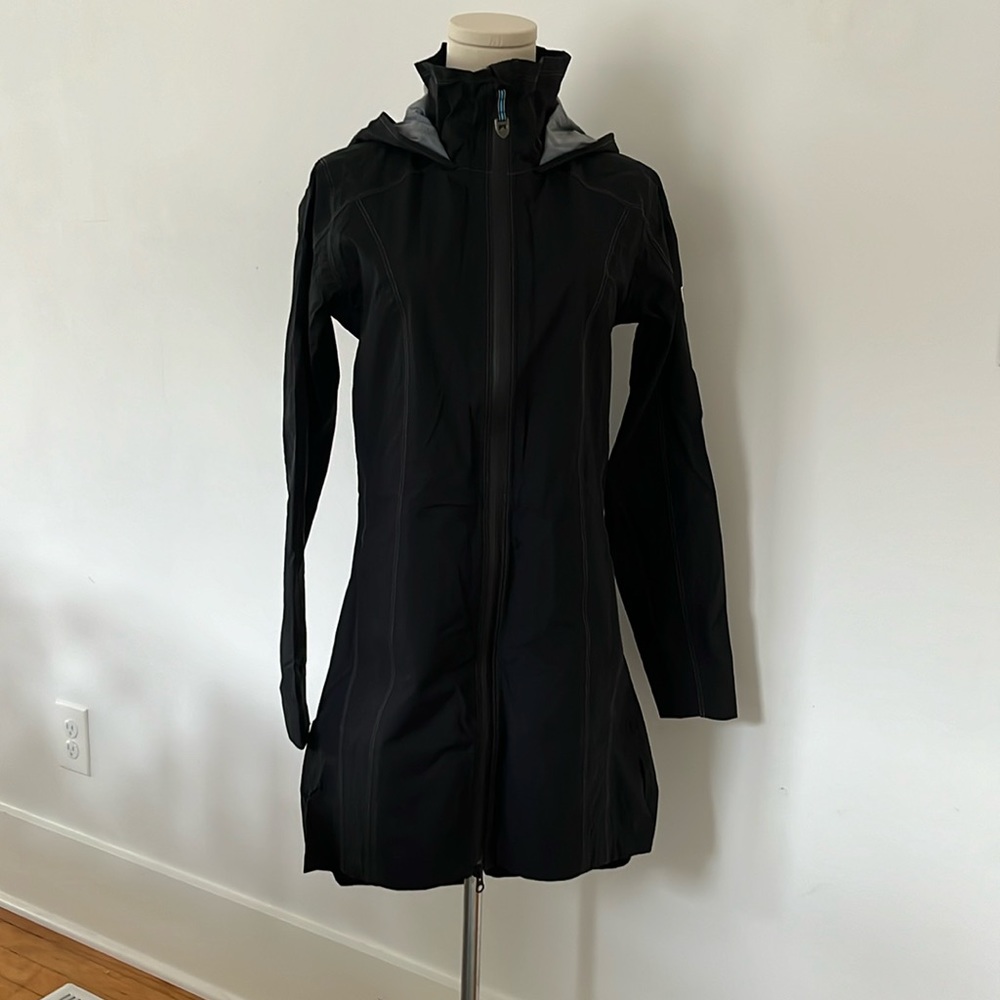 Black XS Kuhl Hooded Rain Jacket “The Trench”